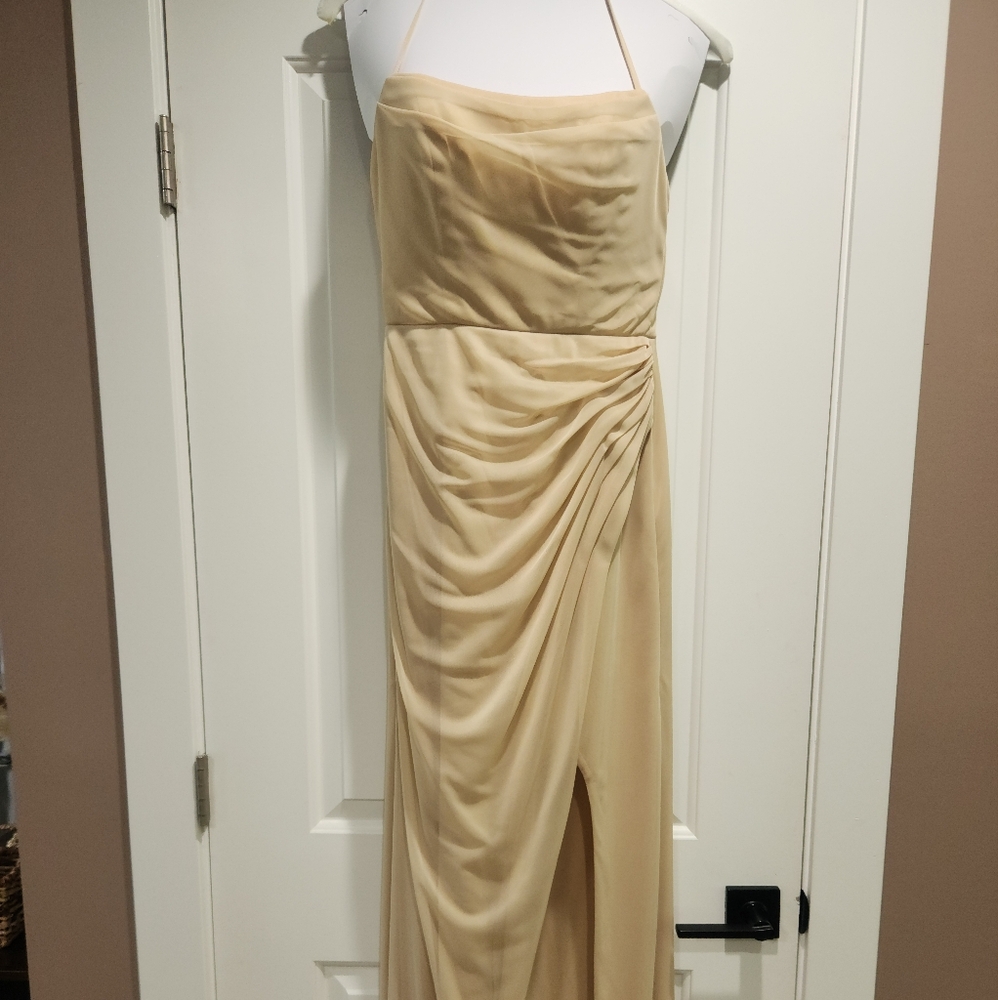Azazue Bridesmaid Dress Champagne Size A 6
